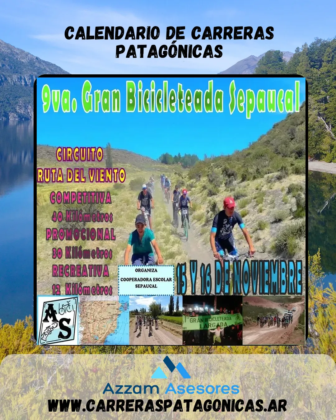 Flyer de Gran Bicicleteada Sepaucal 2025