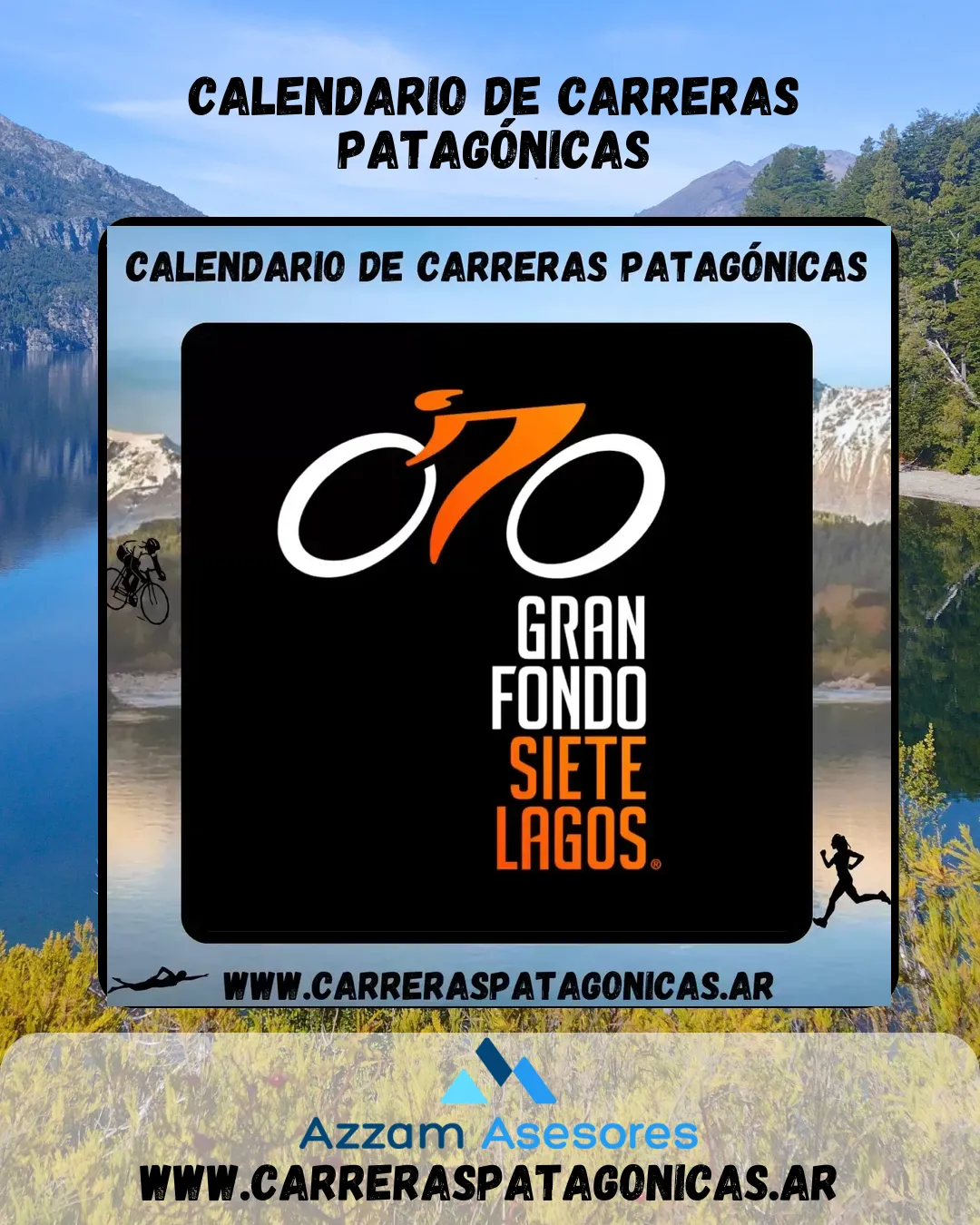 Flyer de GRAN FONDO 7 LAGOS 2025