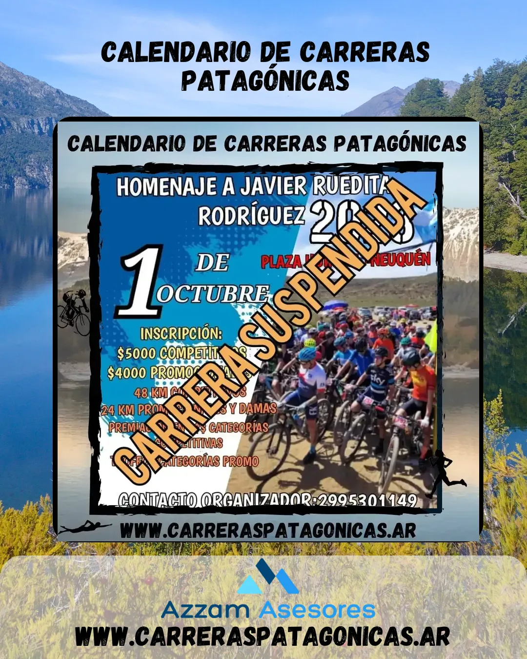 Flyer de Gran Fondo Homenaje a Javier Ruedita Rodríguez 2022