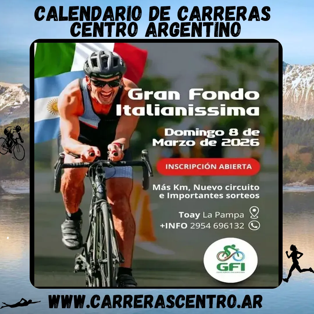 Flyer de Gran Fondo ITALIANISSIMA 2026