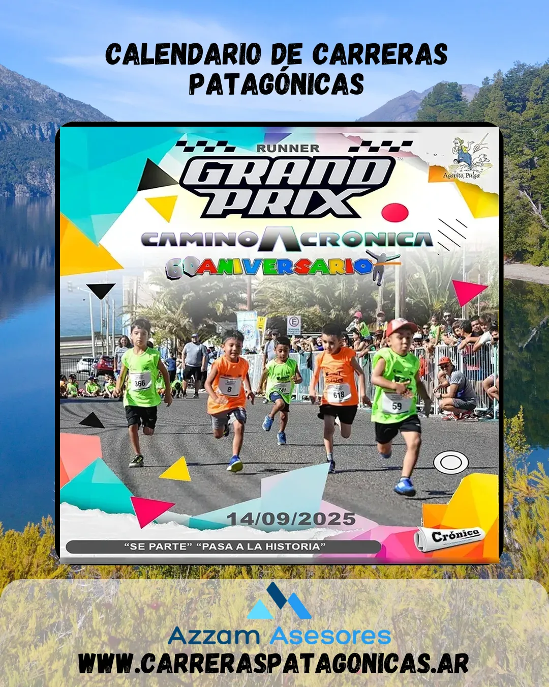 Flyer de Grand Prix Camino a Crónica 2025