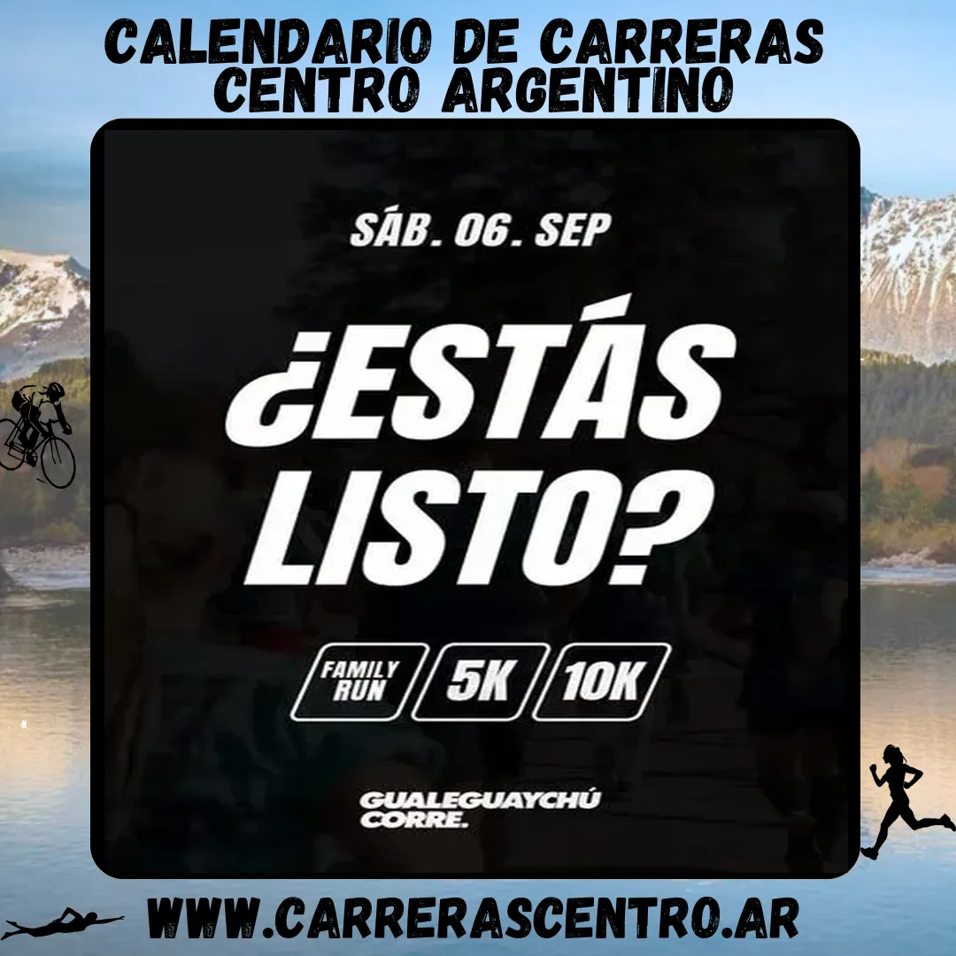 Flyer de Gualeguaychú Corre 2025