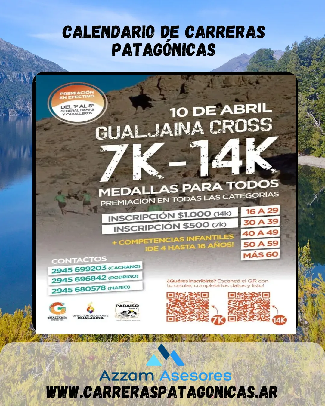 Flyer de GUALJAINA CROSS 2022