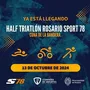 Flyer de Half Triatlón Rosario 2024