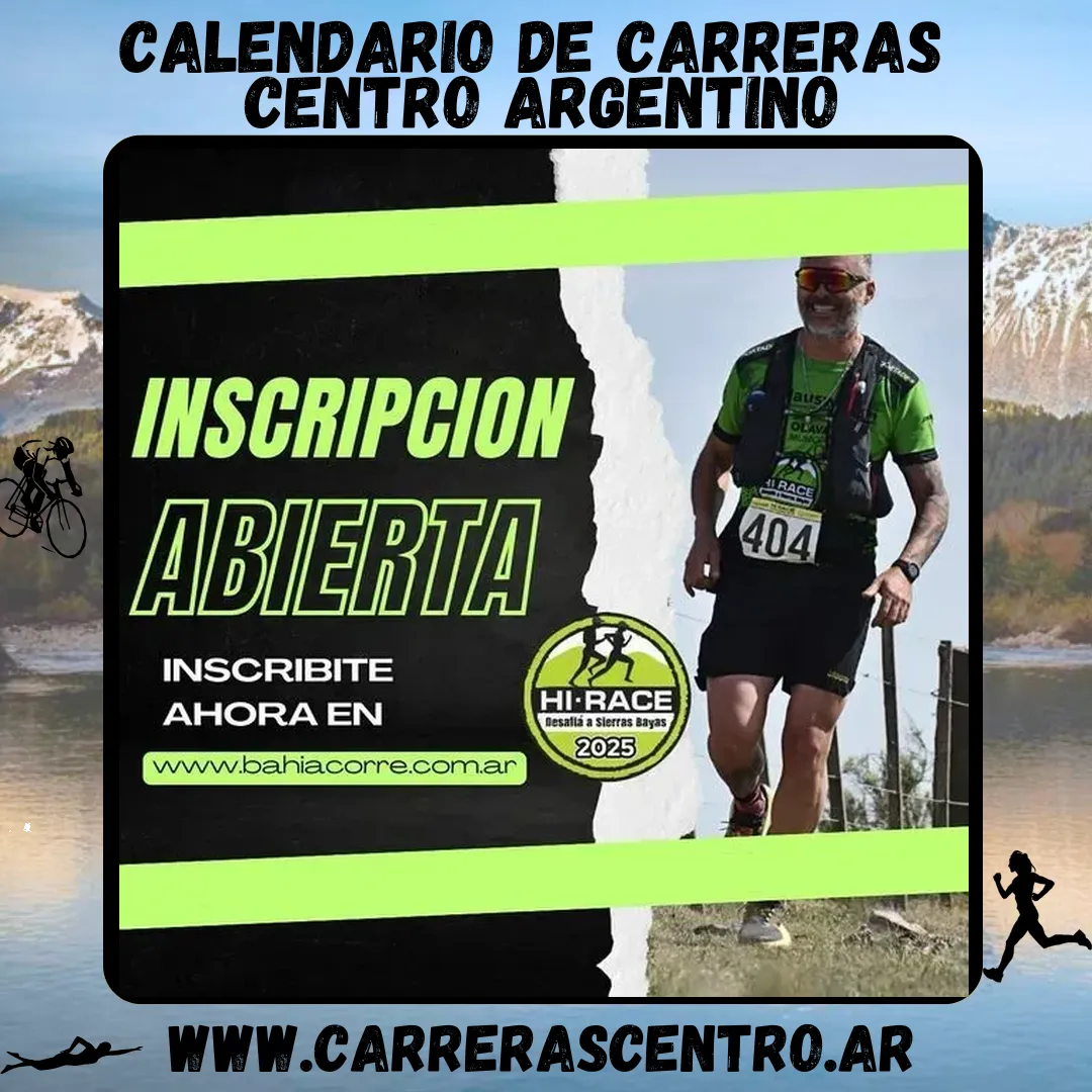 Flyer de Hi Race – Desafío Sierras Bayas 2025
