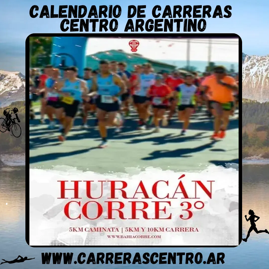 Flyer de Huracán Corre 2025
