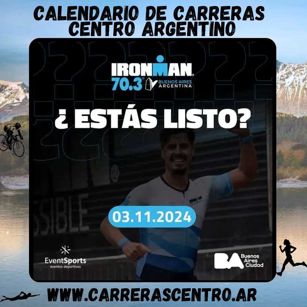 Flyer de Ironman 70.3 Buenos Aires 2024