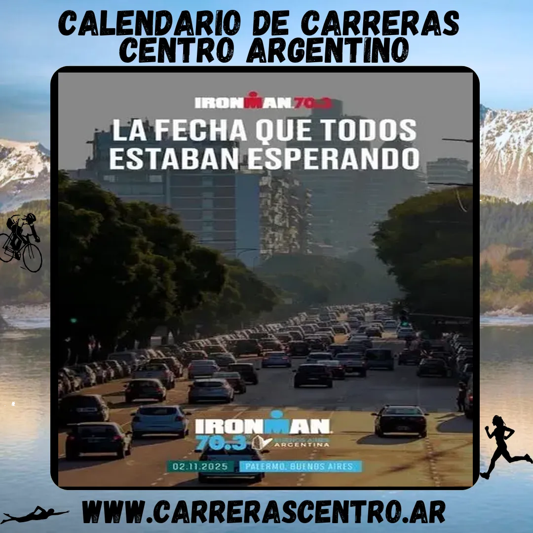 Flyer de Ironman 70.3 Buenos Aires 2025