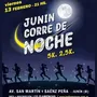 Flyer de Junín Corre de Noche 2026