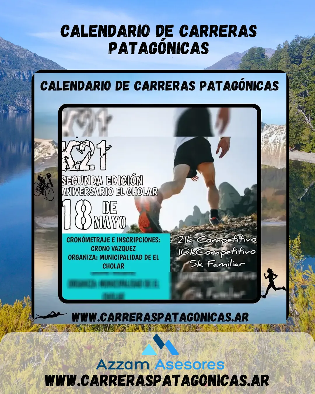 Flyer de K21 Aniversario El Cholar 2024