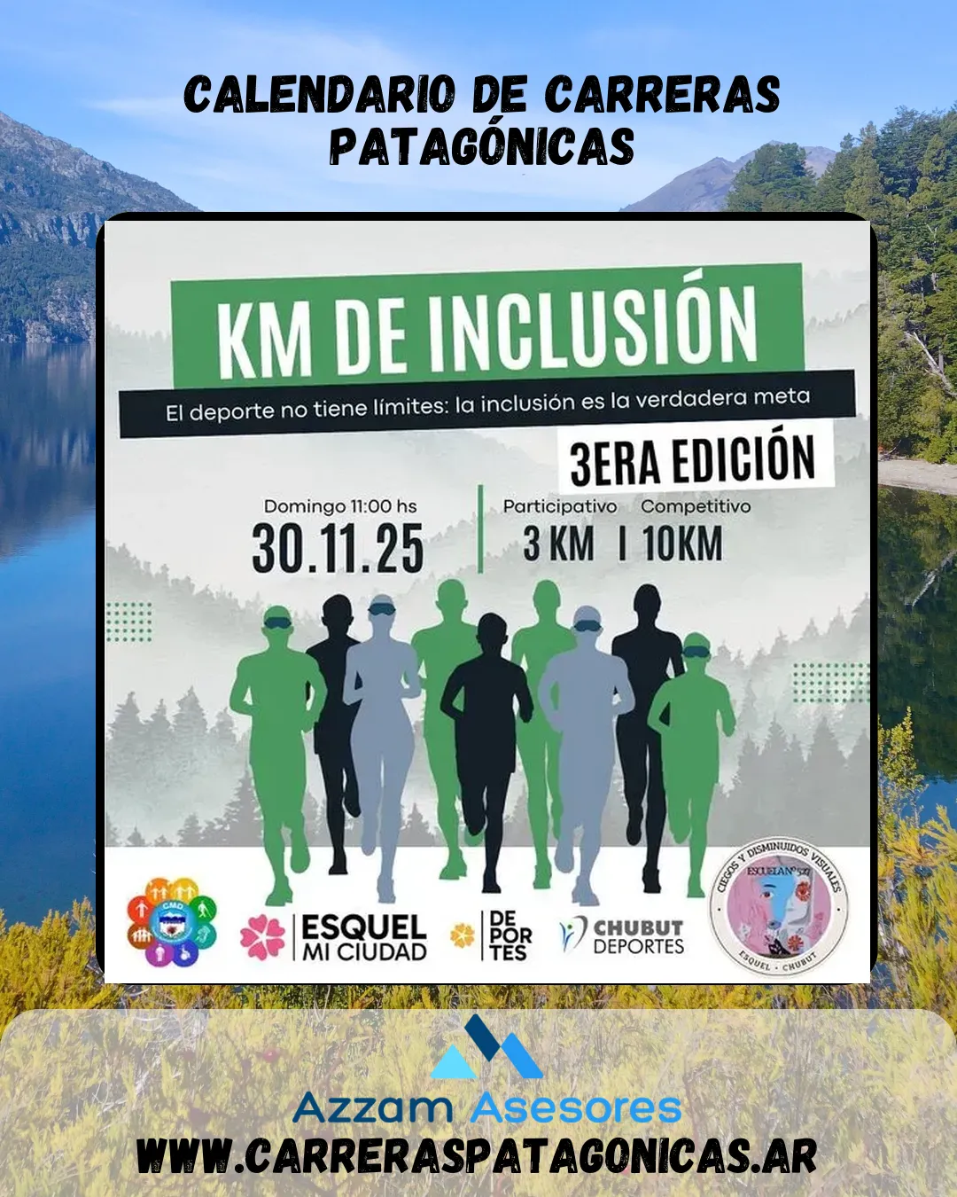 Flyer de KM de Inclusión 2025