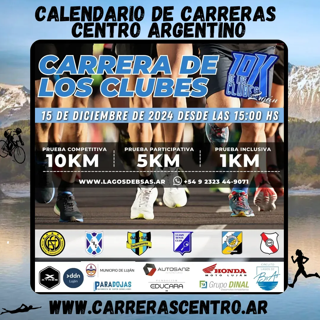 Flyer de La Carrera de los Clubes 2024