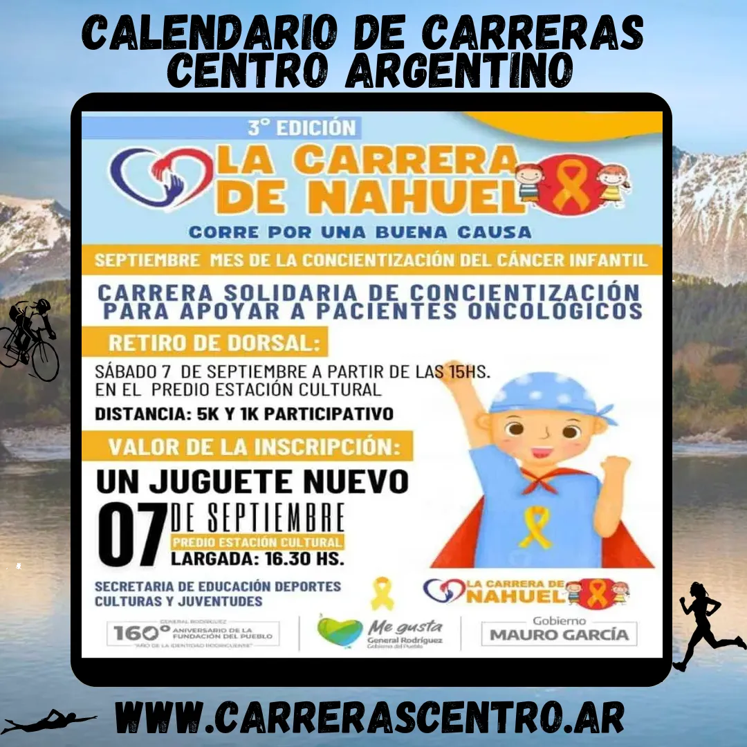 Flyer de La Carrera de Nahuel 2024