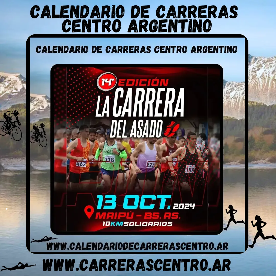 Flyer de La Carrera del Asado 2024