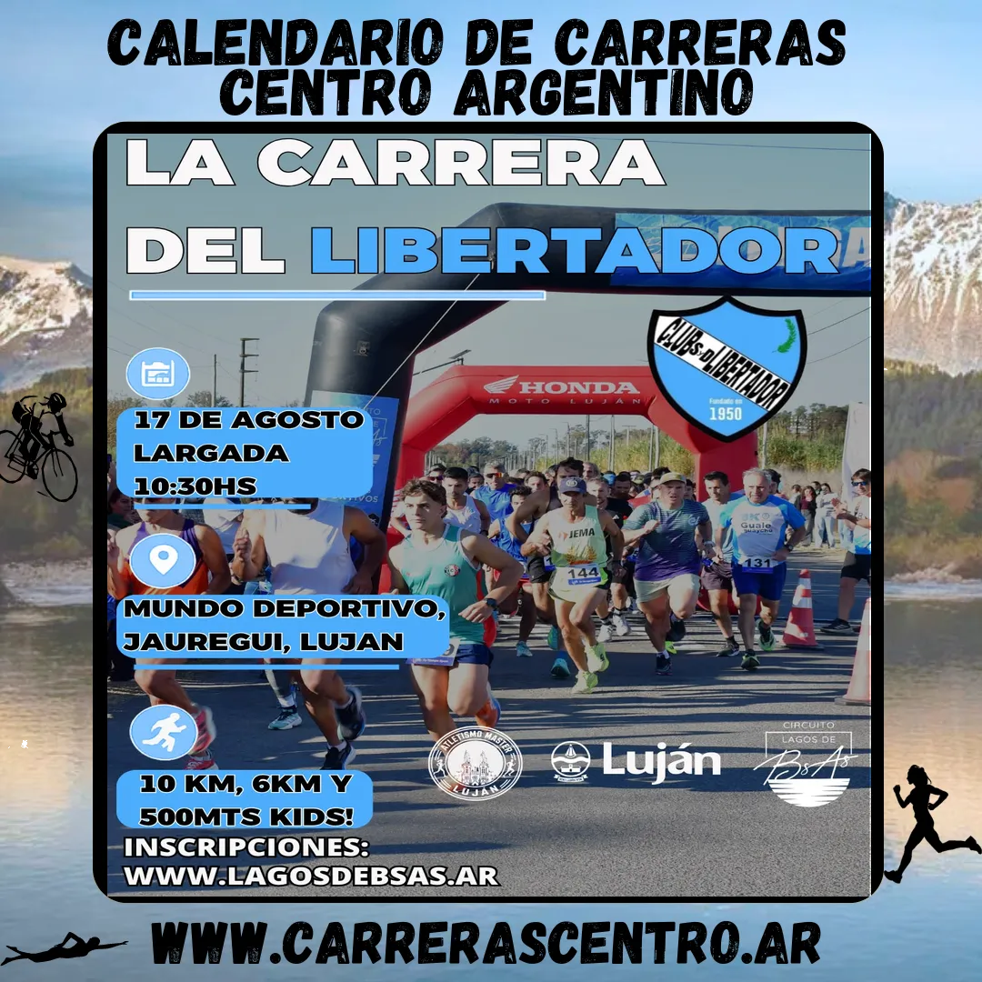 Flyer de La Carrera del Libertador 2026