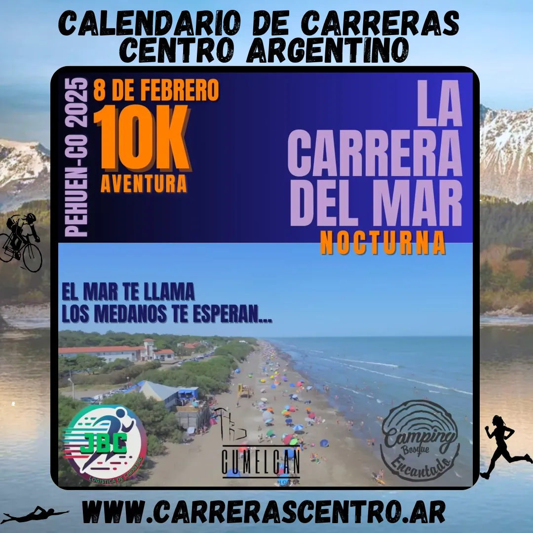 Flyer de La Carrera del Mar Nocturna 2025