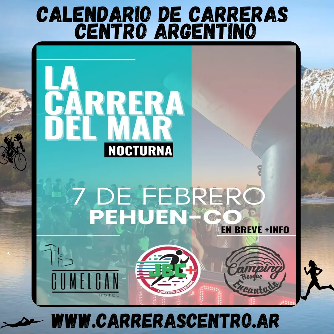Flyer de La Carrera del Mar 2026