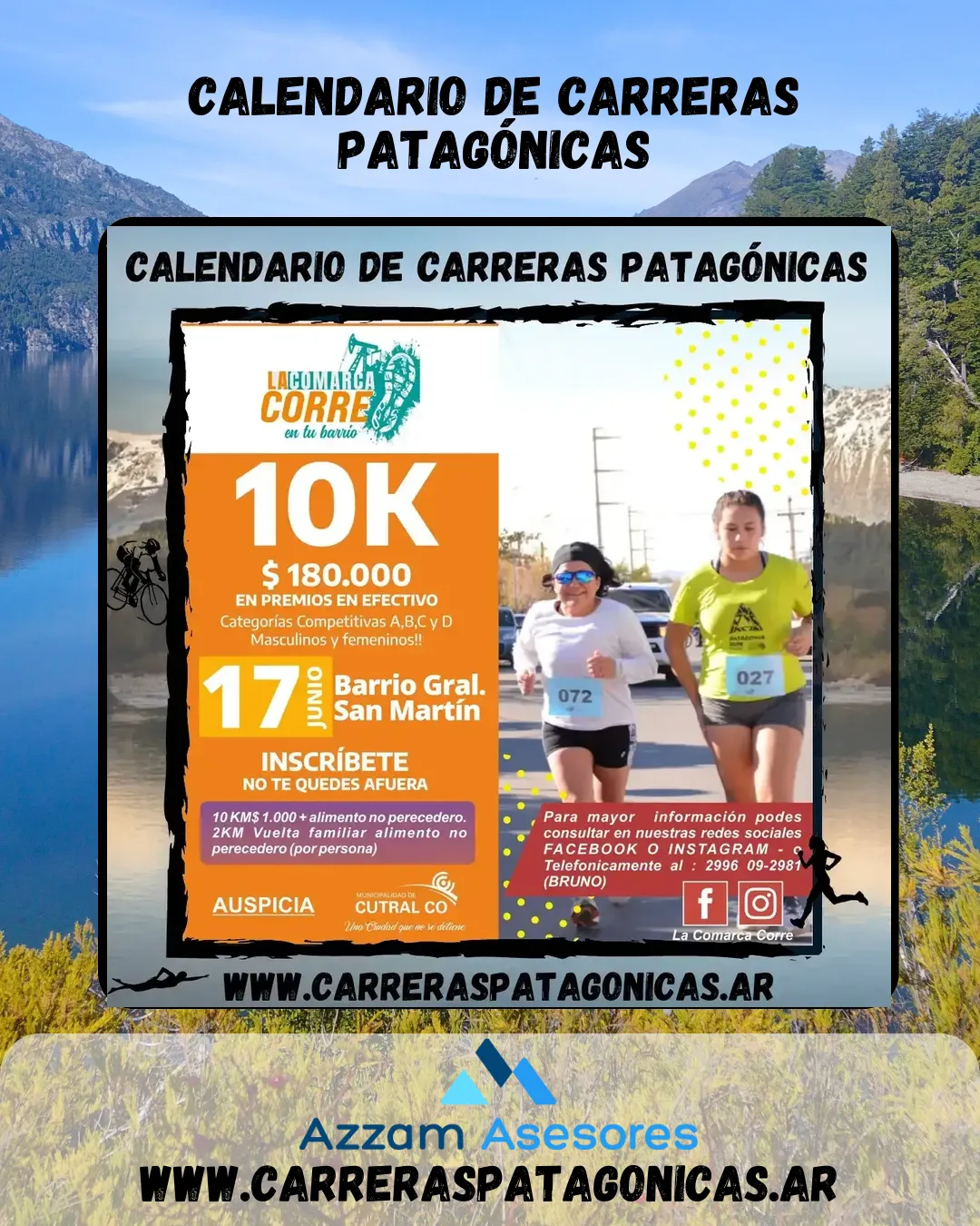 Flyer de La Comarca Corre en tu Barrio 2023: Gral. San Martín 2023