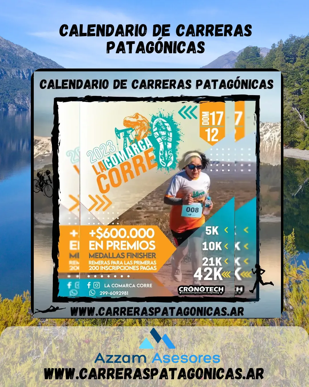 Flyer de LA COMARCA CORRE 2023