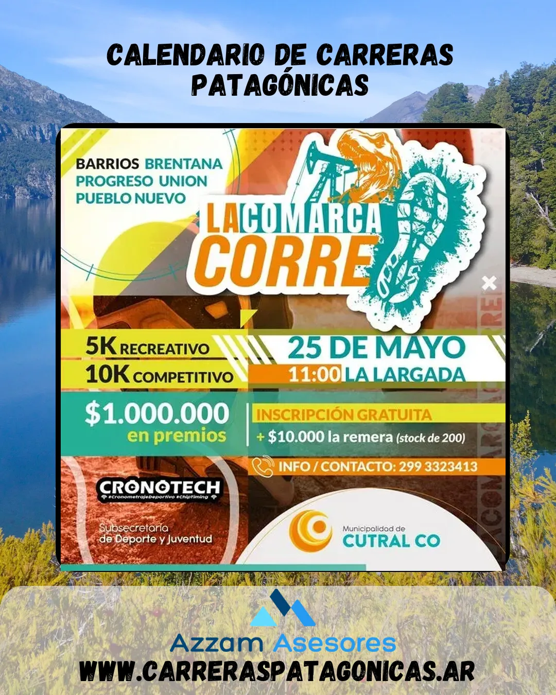 Flyer de LA COMARCA CORRE 2024