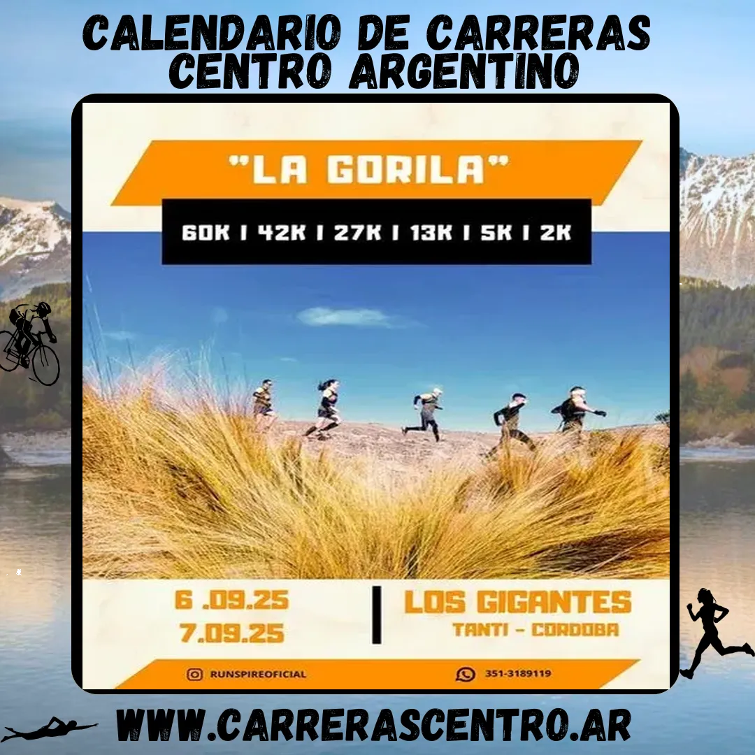 Flyer de La Gorila Trail 2025