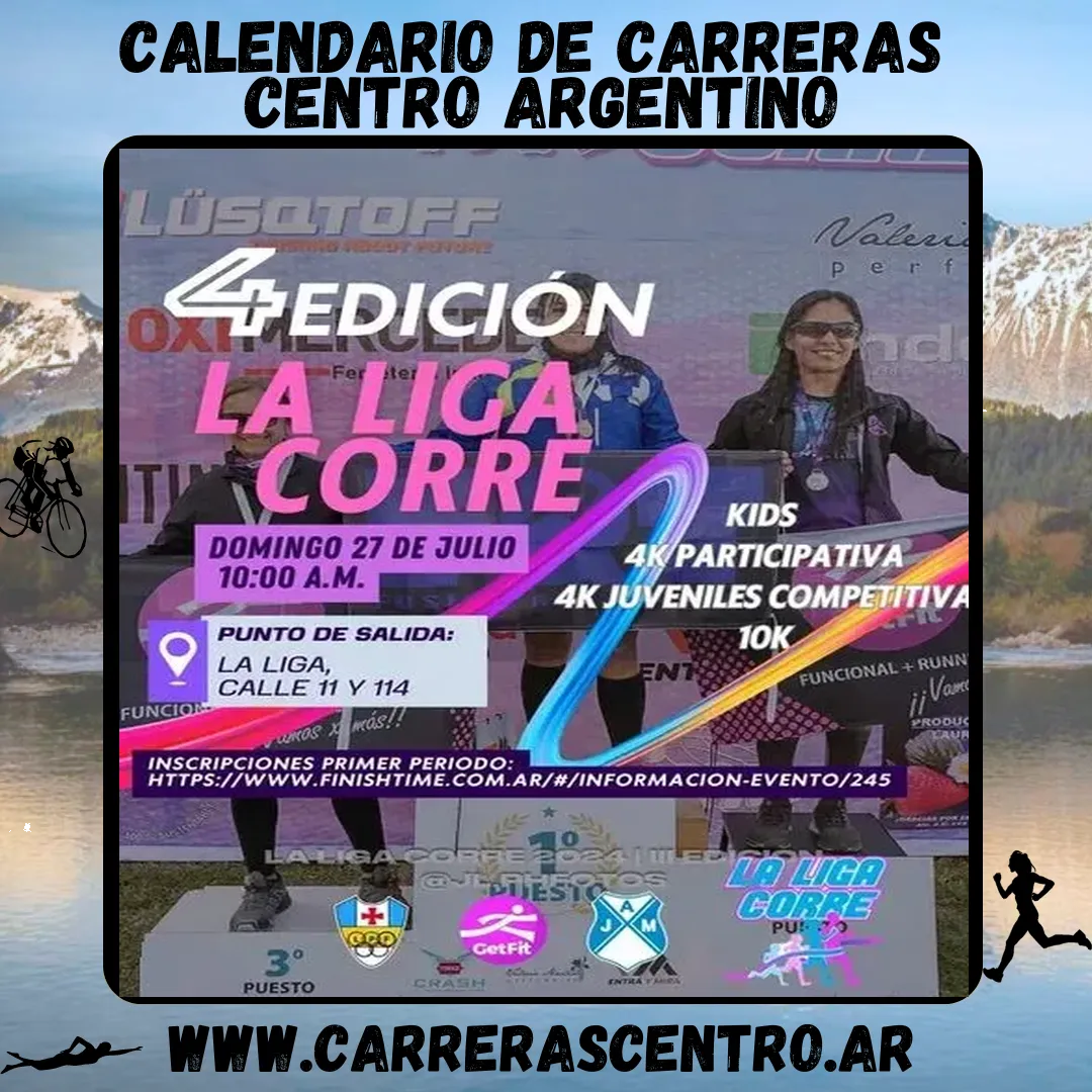Flyer de La Liga Corre 2025