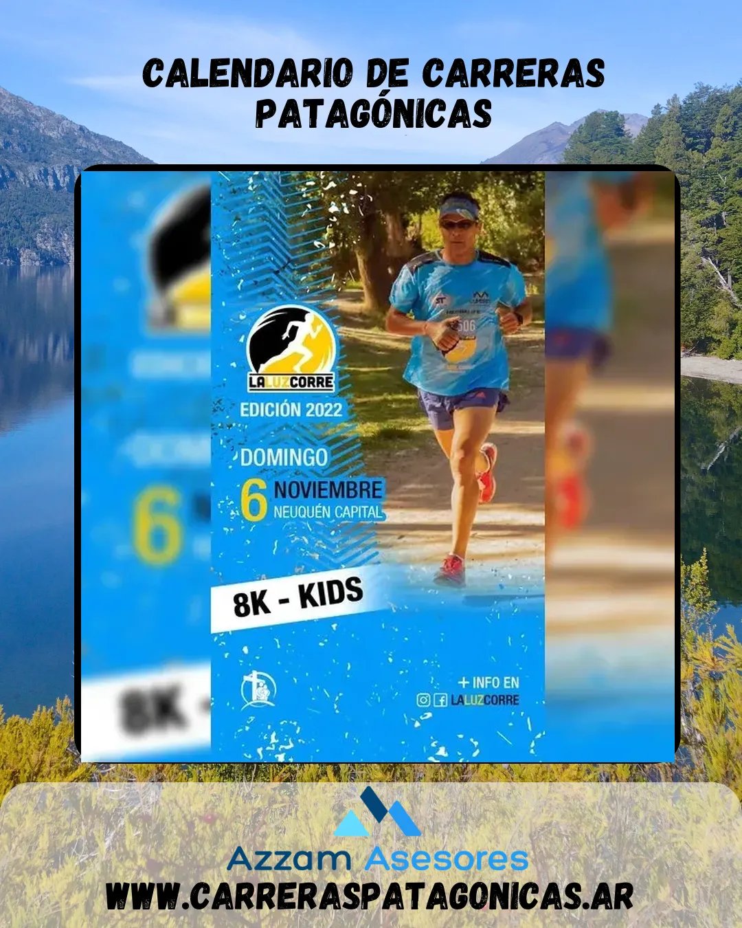 Flyer de La Luz Corre 2022