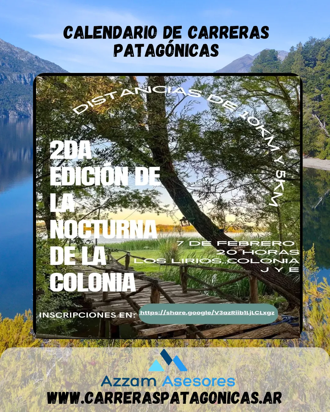 Flyer de La Nocturna de la Colonia 2026
