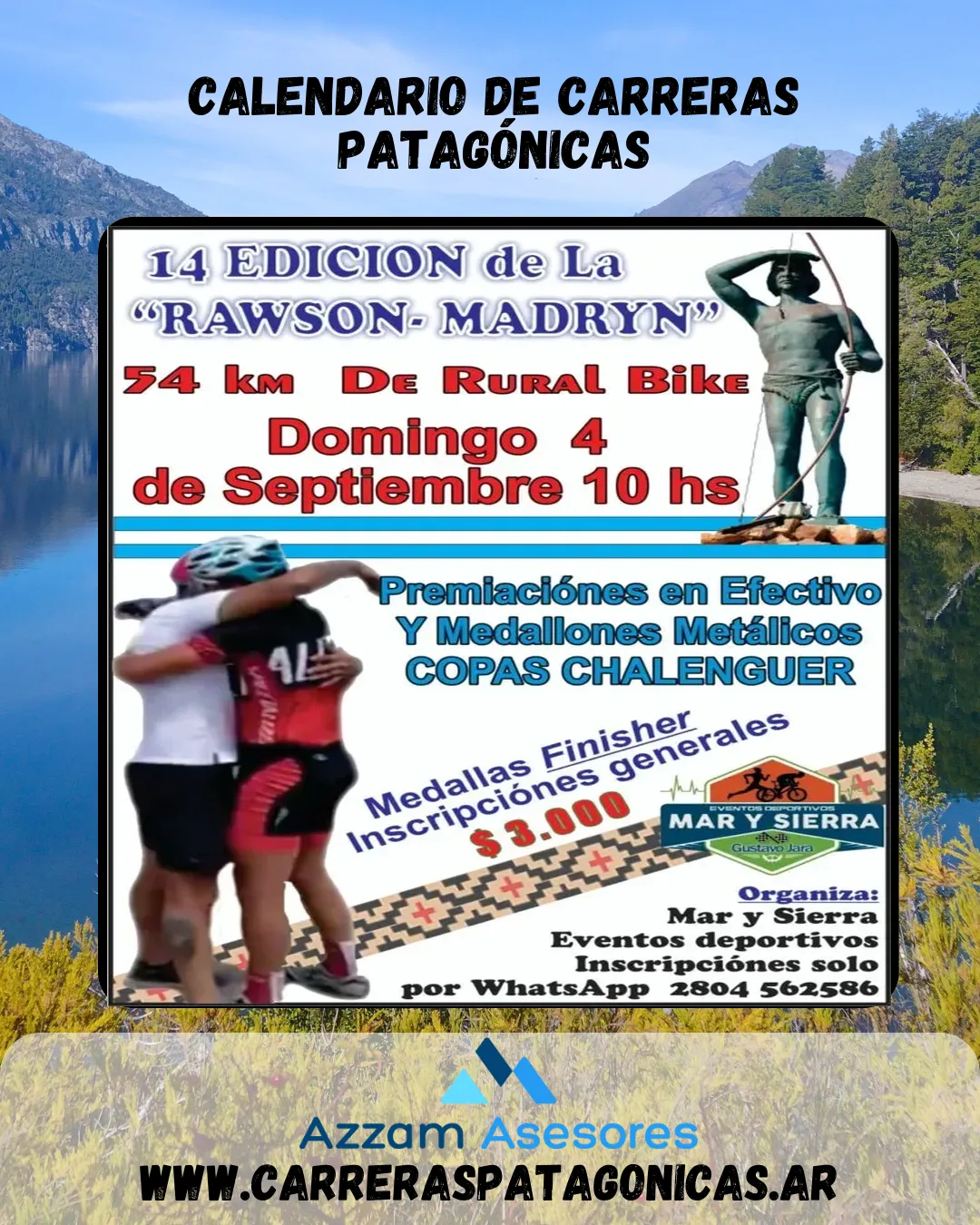Flyer de LA RAWSON MADRYN – 14° Edición 2022