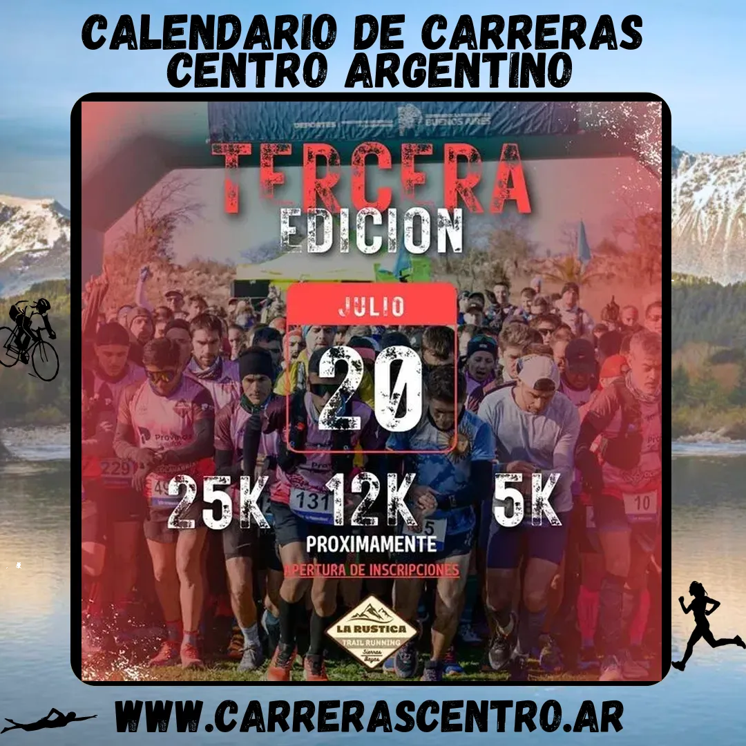 Flyer de La Rustica Trail Running 2025