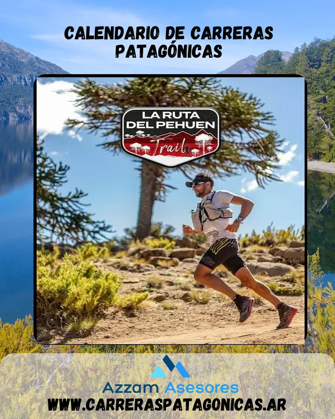 Flyer de La Ruta del Pehuen Trail 2024