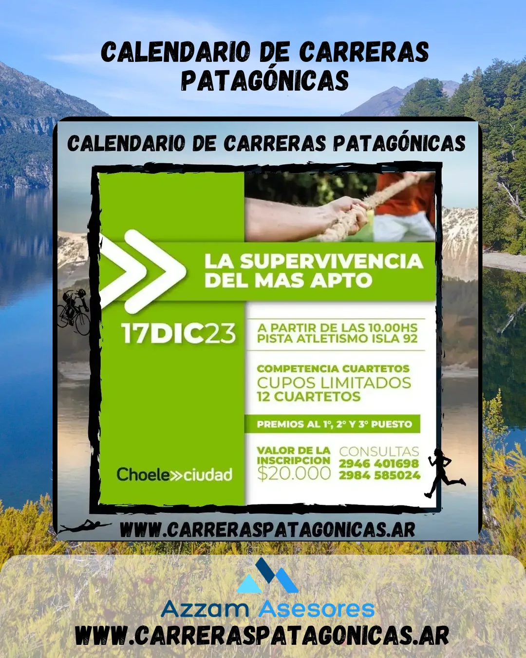Flyer de La supervivencia del más apto 2023