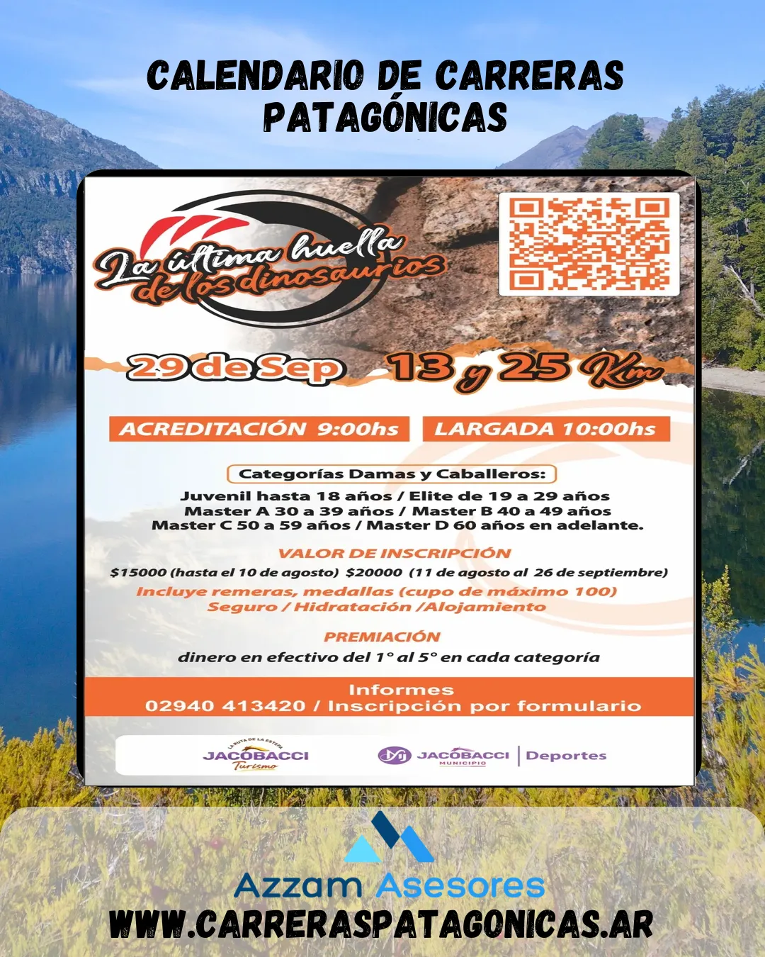 Flyer de La última huella de los Dinosaurios 2024