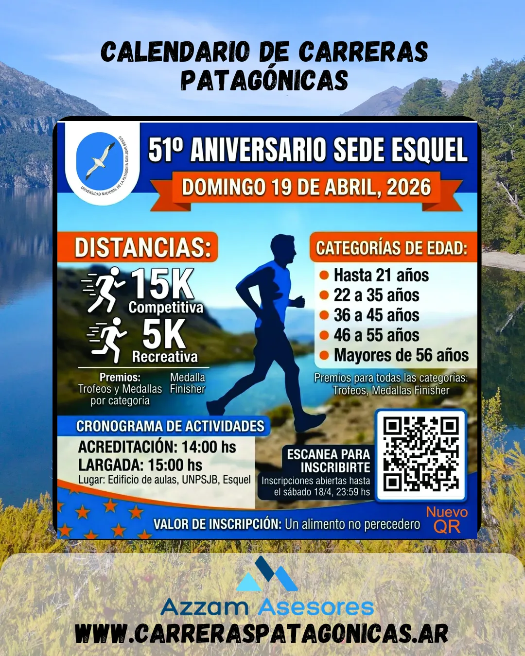 Flyer de LA UNI CORRE 2026