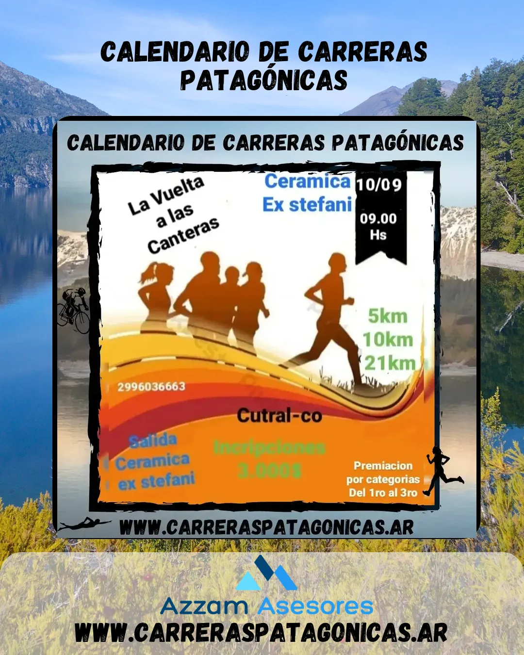 Flyer de La Vuelta a Las Canteras 2023