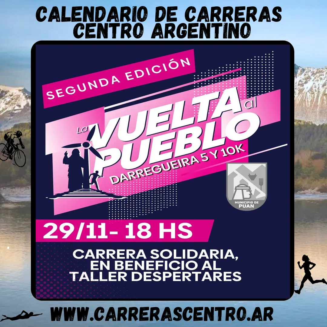 Flyer de La Vuelta al Pueblo 2025
