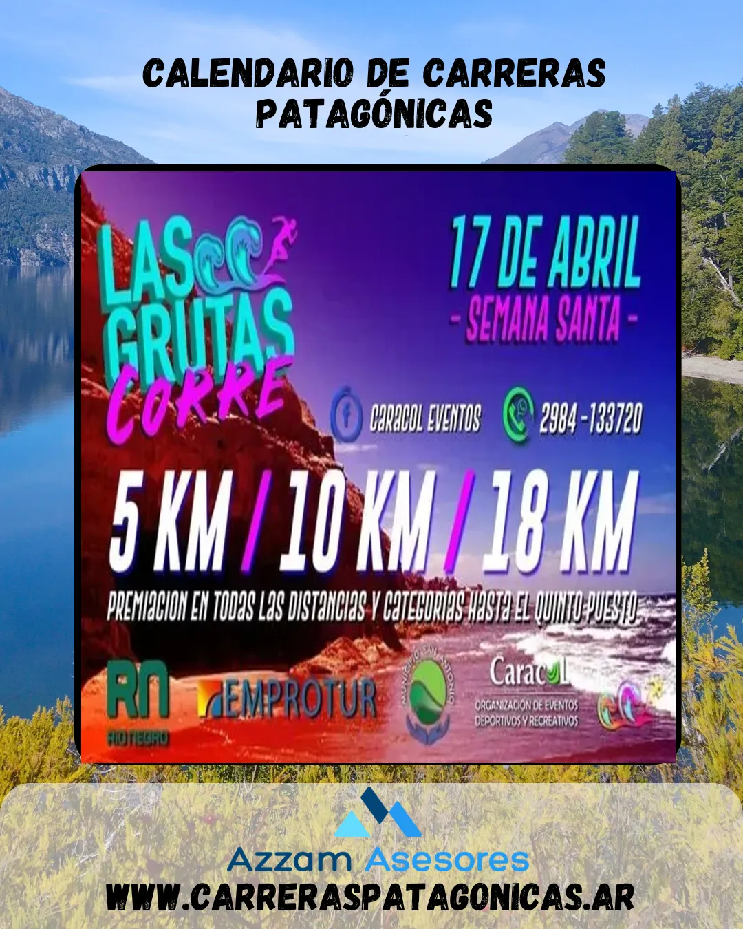 Flyer de LAS GRUTAS CORRE 2022