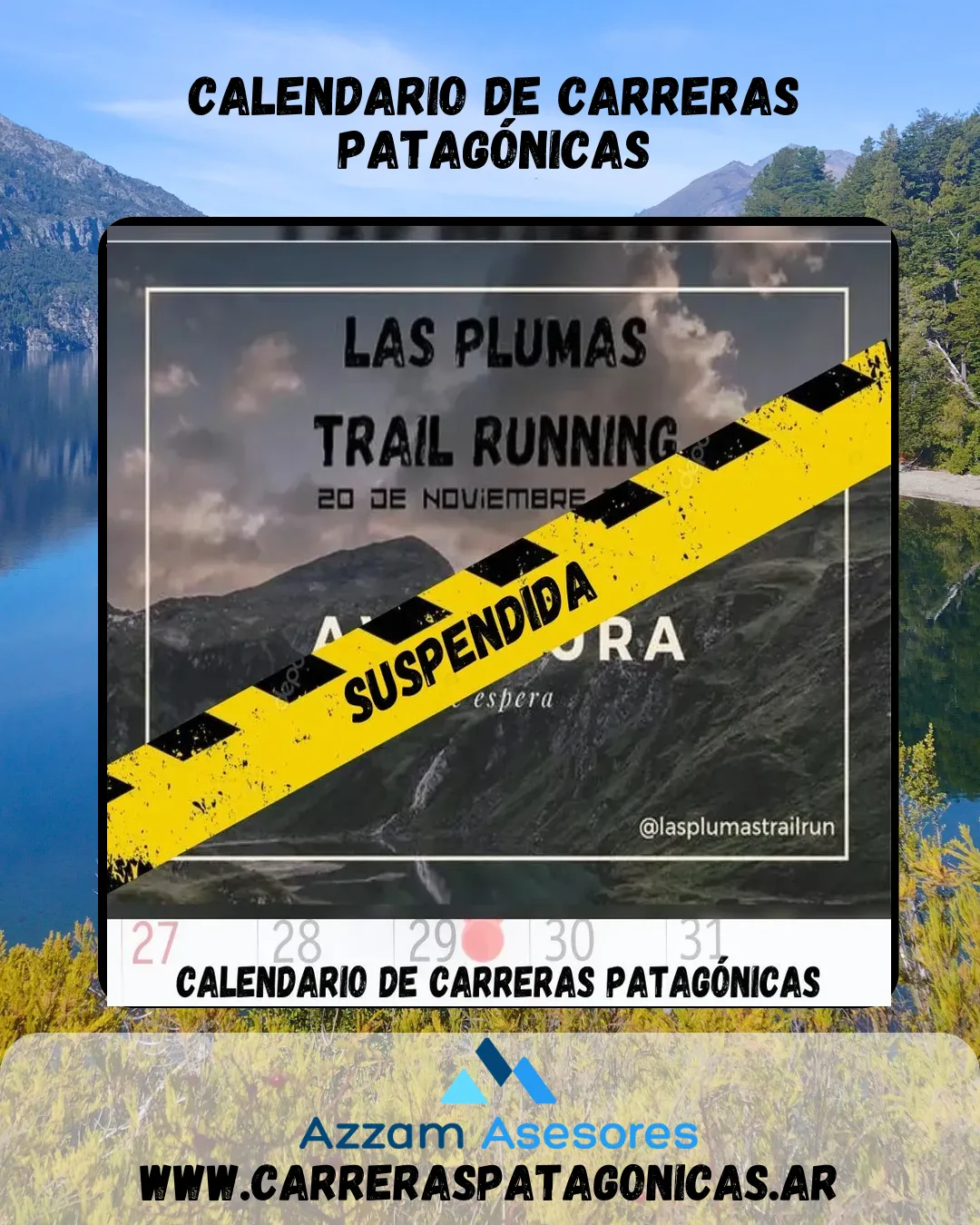 Flyer de Las Plumas Trail 2022