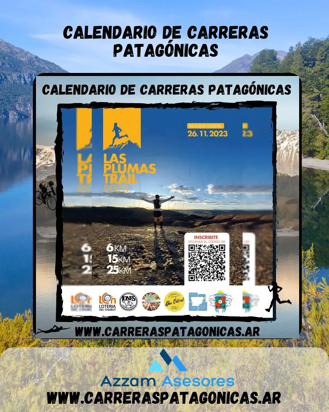 Flyer de Las Plumas Trail 2023