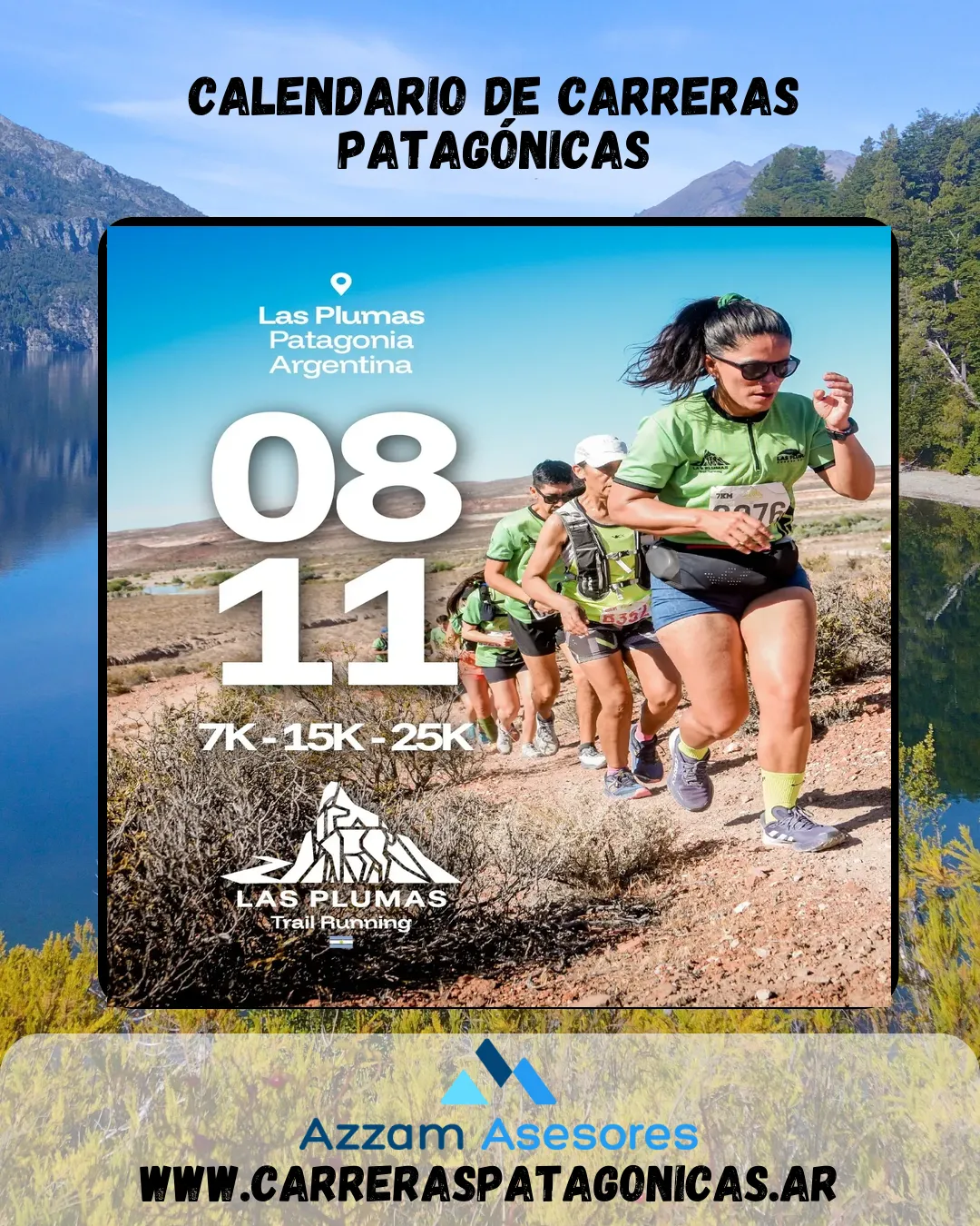 Flyer de Las Plumas Trail 2026
