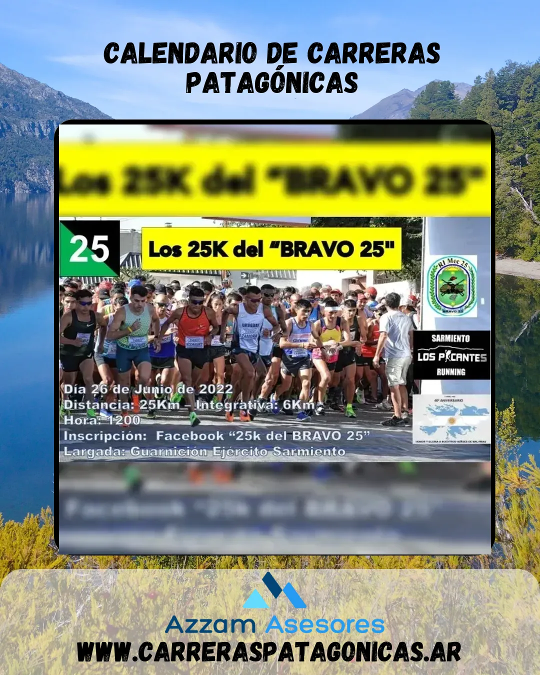 Flyer de LOS 25K DEL «BRAVO 25» 2022