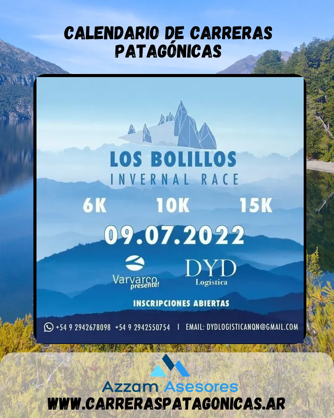 Flyer de LOS BOLILLOS INVERNAL RACE 2022