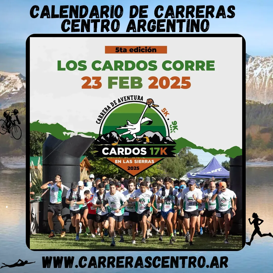 Flyer de Los Cardos Corre 2025