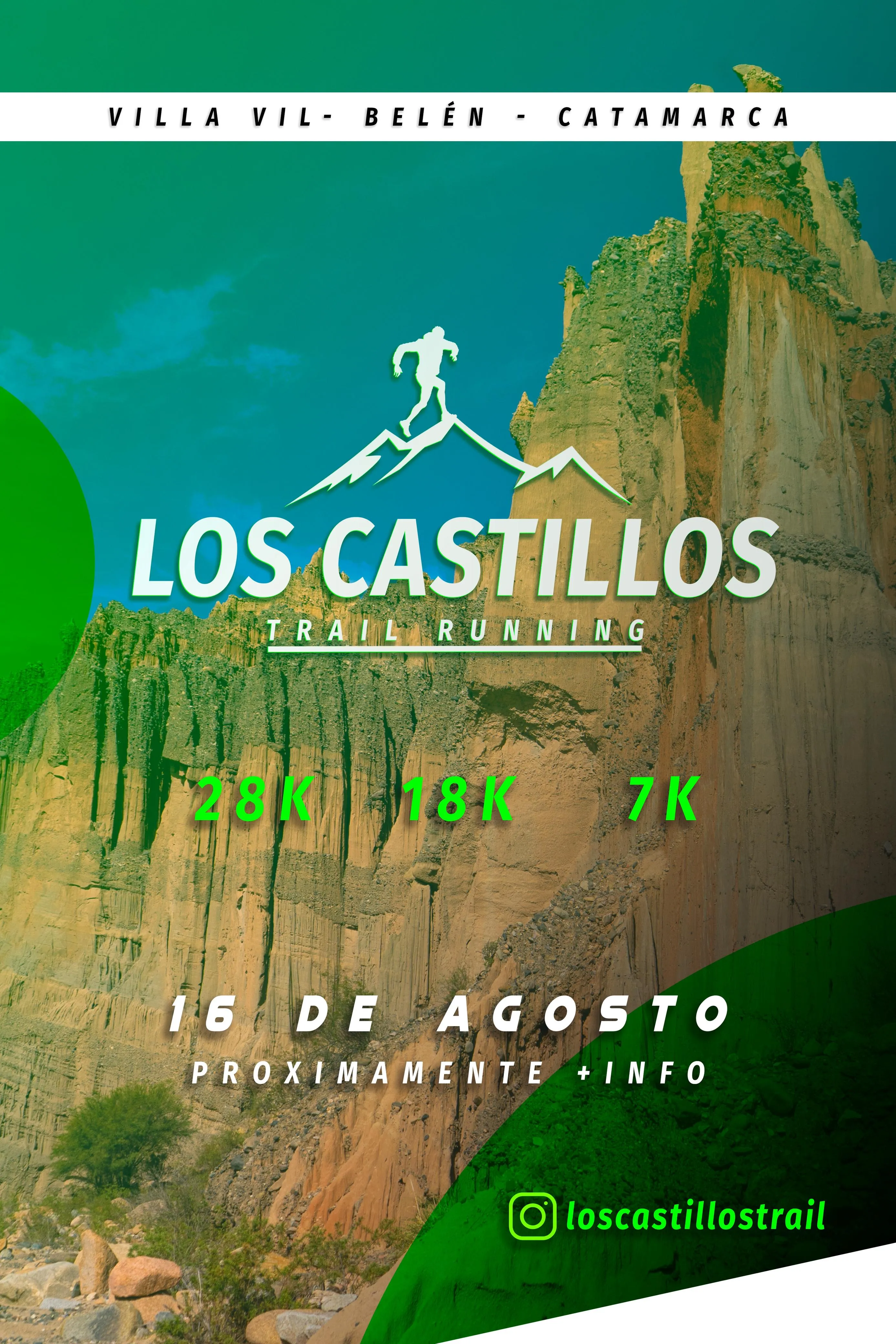 Flyer de Los Castillos Trail 2026