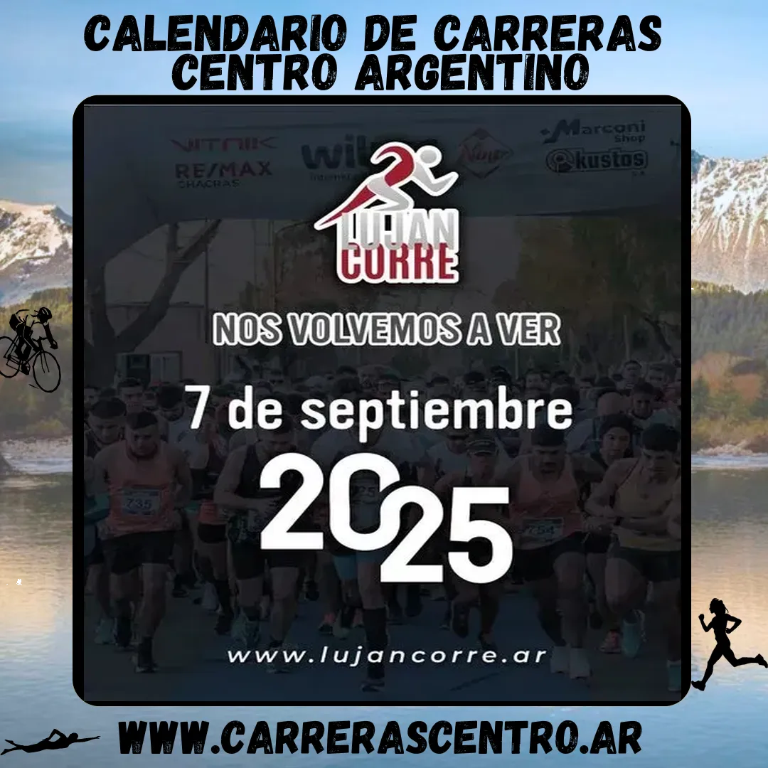 Flyer de Luján Corre 2025