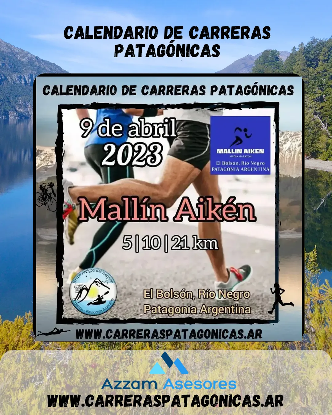 Flyer de MALLÍN AIKÉN 2023 – MEDIA MARATÓN 2023
