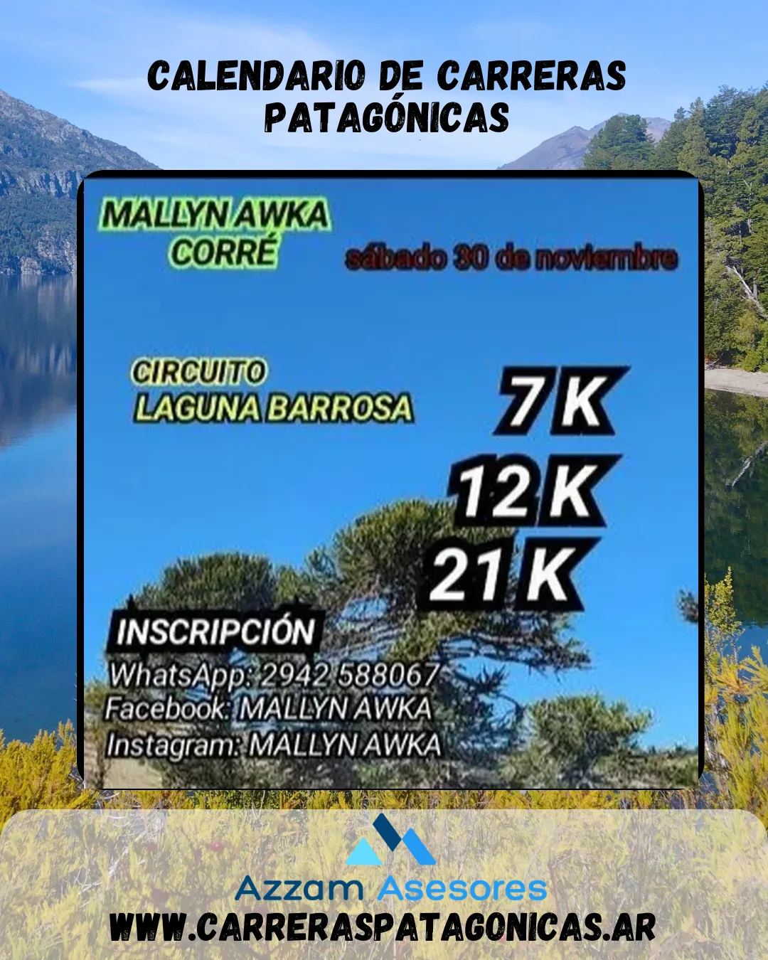 Flyer de Mallyn Awka Corre 2024