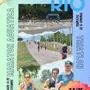 Flyer de Maratón Acuática y Triatlón Fiesta del Río 2024