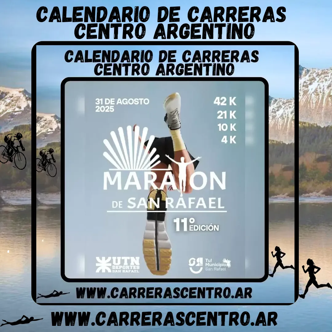 Flyer de Maratón Ciudad de San Rafael 2025