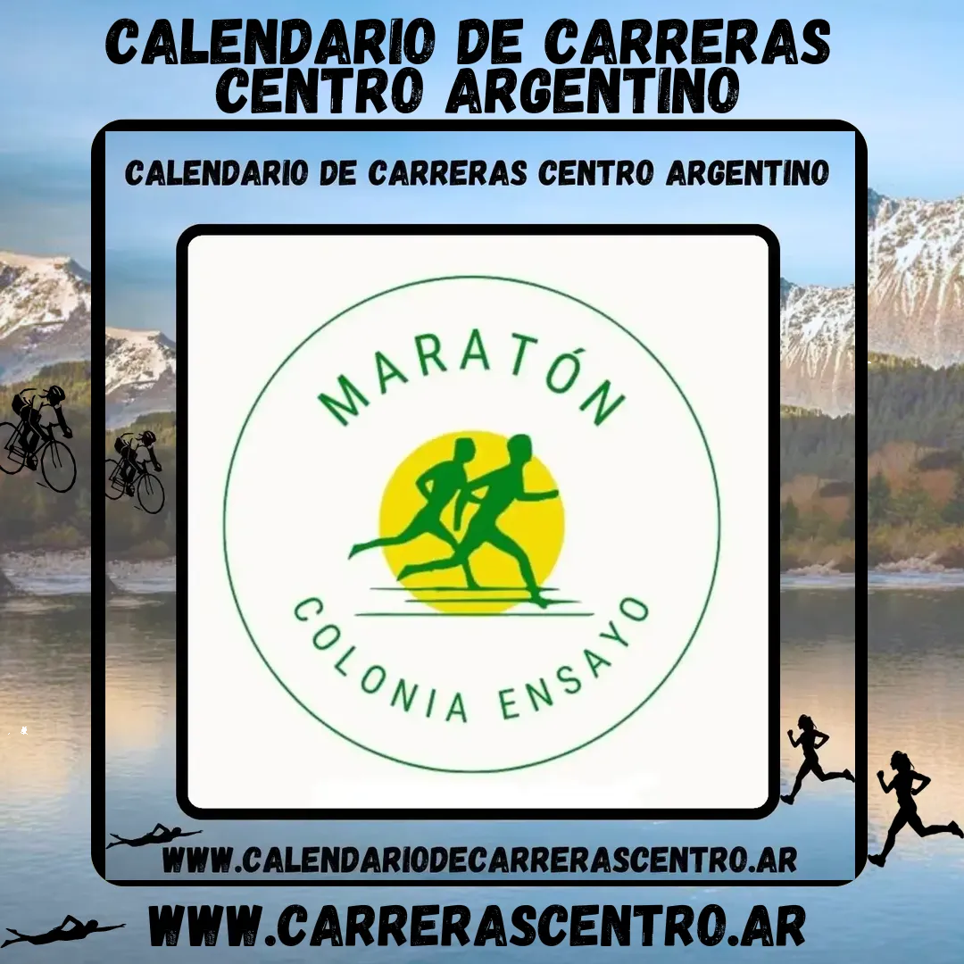 Flyer de Maratón Colonia Ensayo 2024